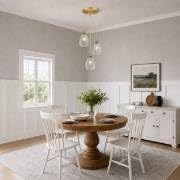 Brushed Gold 3-Light Pendant Lighting, Modern Dining Room Light Fixture Over Table with Hammered Glass, Cluster Hanging Lights for Kitchen Island Dining Room