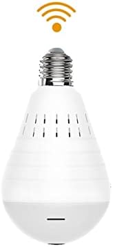 1080P Light Bulb Camera Garage Wireless Surveillance Camera Compatible with Alexa for Baby Room WiFi 2.4GHz E27-AOLANS