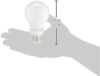 Amazon Basics A19 LED Light Bulbs, 60W Equivalent, 9W Energy Efficient, E26 Standard Base, Soft White 2700K, Dimmable, 10,000 Hour Lifetime, 16-Pack