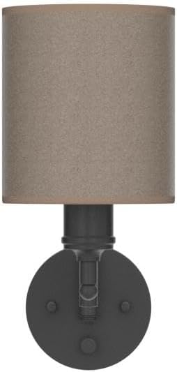 CADUKE Wall Lamps Plug in, Swing Arm Wall Sconce Set of 2 | Light Brown Lampshade, Modern Bedroom Wall Lights Fixtures, Bedside Wall Reading Lights