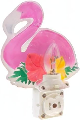 Creative Hobbies Tropical Flamingo Night Light - Includes 5W C7 and Rotational Socket with On/Off Switch