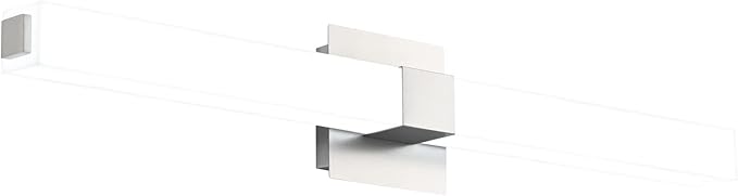 ZUZITO Bathroom Vanity Light Brushed Nickel - Modern LED Vanity Lighting Fixtures - 32 Inch Bathroom Lights Over Mirror 6000K Bright White Light