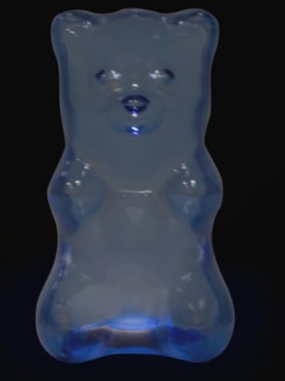 Generic Room 2 Room Blue Light-Up Gummy Bear Lamp Light 4in X 7in, BlueBear24