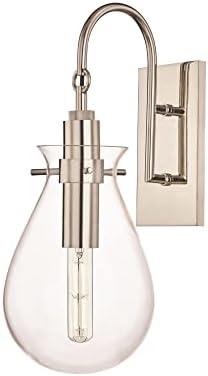 Hudson Valley Lighting Valley BKO100-PN Transitional LED Wall Sconce from Ivy Collection in Chrome Finish Polished Nickel Clear Glass