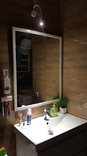 White Reading Lamps LED Wall Mounted Study Reading Light for Bed Headboard Gooseneck US Plug Corded-Electric Sconce Lamp Spot LED AC85-265V (6000K White)