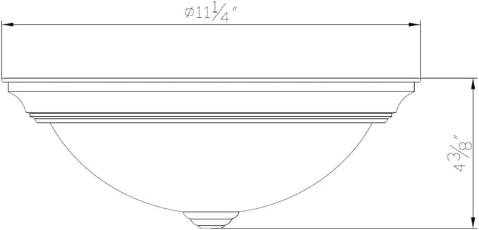 11 Inch Hays Integrated LED Ceiling Light 2-Pack, Indoor, Frosted Glass, Satin Nickel – Design House, 579169 | Ceiling Mount, Traditional, Steel, 2-Pack, Lighting, 579169