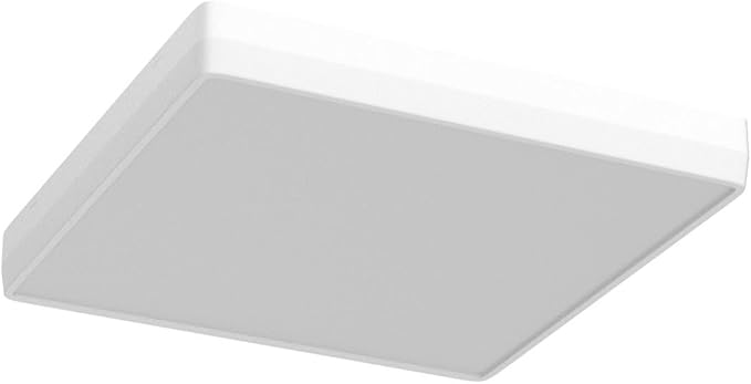 OOWOLF 25W 6000K LED Flush Mount Ceiling Light Fixture Ultra Slim, 12inch Waterproof Bathroom Square LED Ceiling Lamp Fixture Without Flicker, 85Ra+ Daylight White for Kitchen Bedroom Hallway Office