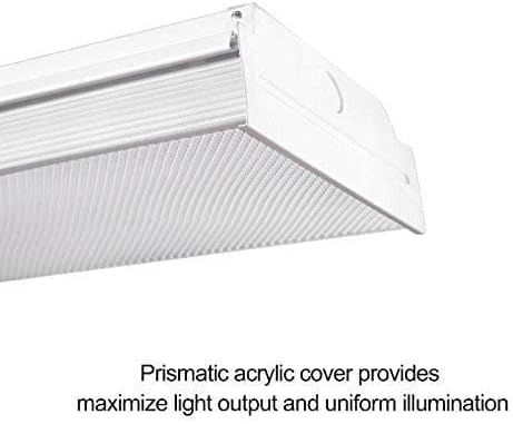 ANTLUX 2FT LED Wraparound Flush Mount LED Garage Lights, 20W 2400LM, 4000K Neutral White, 2 Foot LED Wrap Light, Integrated Linear Ceiling Lighting Fixture for Kitchen, Laundry, Workshop, Closet