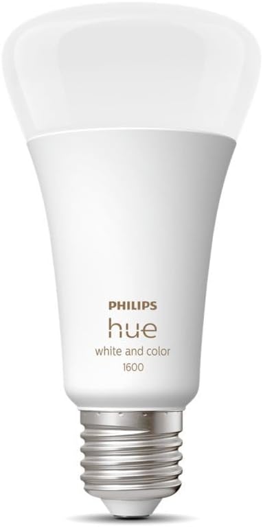 Philips Hue Smart 100W A21 LED Bulb - White Ambiance Warm-to-Cool White Light - 1 Pack - 1600LM - E26 - Indoor - Control with Hue App - Works with Alexa, Google Assistant and Apple Homekit