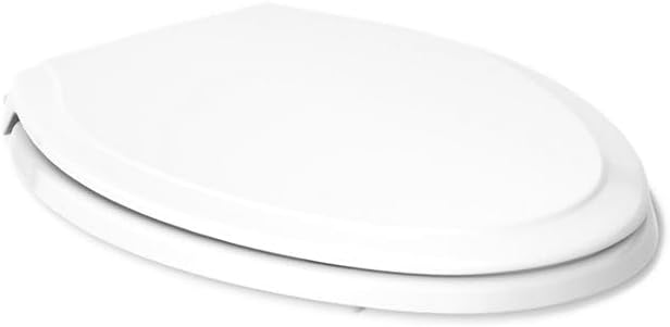 KOHLER 4734-RL-0 Rutledge ReadyLatch Soft Close Elongated Toilet Seat, Quiet-Close Lid Grip-Tight Bumpers, Installation Hardware, Home Essentials, White (Pack of 2)