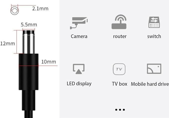 15V Power Adapter Replacement Cord for Neewer Photo Studio Ring Light 14 Inches and 18 inches Ring Light NW-150480D2 DC15V 4.8A 5A 72W 75W 15.0V 15VDC 4800mA 72.0W Power Supply Battery Charger Cord