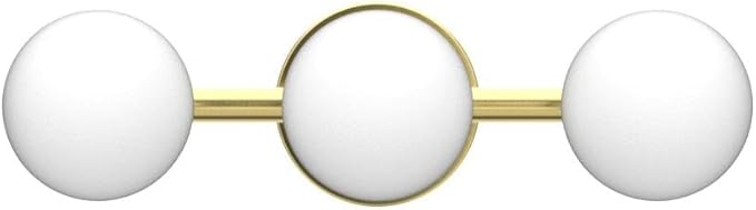 Bathroom Vanity Lights, 3-Light Bathroom Light Fixtures Gold Bathroom Lights, Mid Century Modern Brass Gold Vanity Light Dimmable Wall Sconce Wall Mount Light Fixture with Milk Glass, G9 Base
