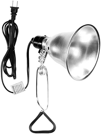 Simple Deluxe Clamp Lamp Light Socket with 5.5 Inch Aluminum Reflector, Suit for Max 60 Watt Lamp (No Bulb Included) with 18/2-Gauge 6 Feet Cord, 1-Pack