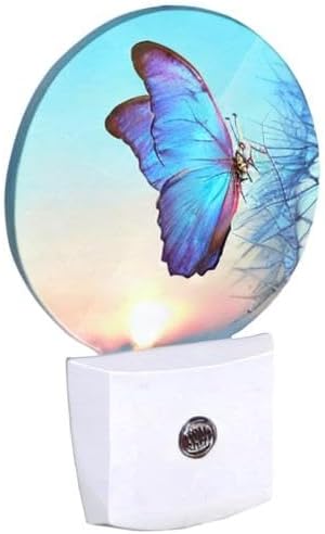 EKOBLA Monarch Butterfly Night Light, Butterfly Night Lights Plug Into Wall with Dusk to Dawn Auto Sensor for Bedroom, Bathroom and Corridor