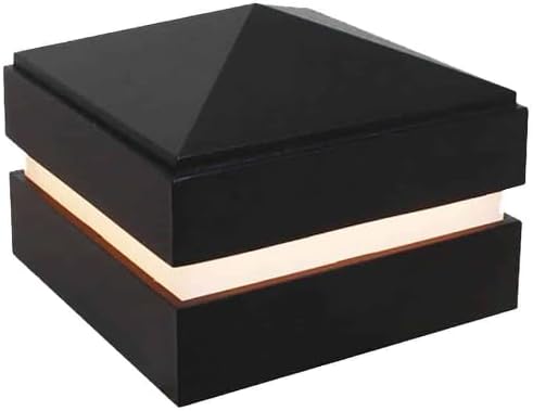 Tru-Scapes® 3” Aluminum LED Low Voltage Deck & Fence Post Cap Light (Black) (NOT Solar) Fits RDI & Westbury Posts (3" x 3")