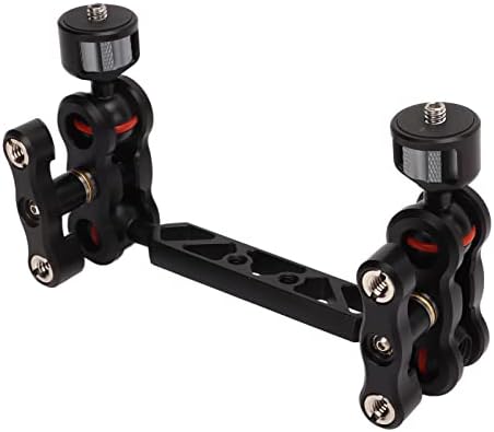 11in Articulating Arm, Adjustable Camera Articulating Ballhead Extension Bar, with 1/4in and 3/8in Screw Interface, for LCD Monitors, LED Lights
