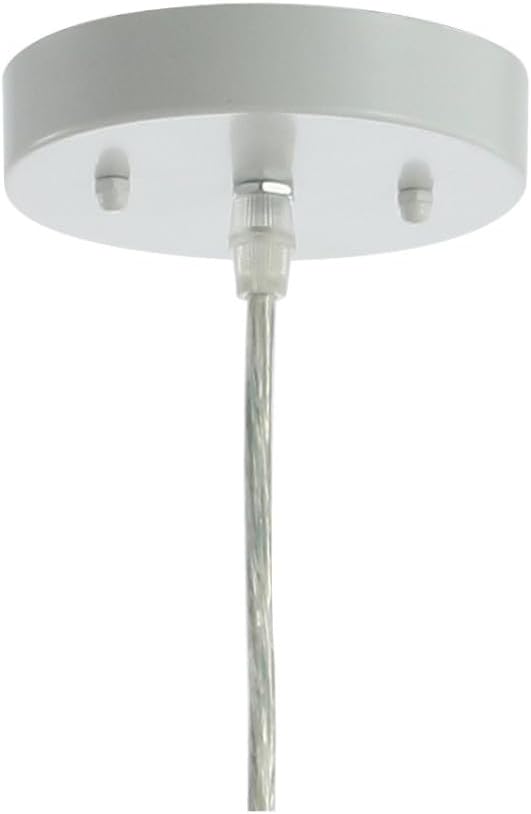 JONATHAN Y Campana 1-Light Pendant Dome Ceiling Lamp, 20", Cream | Modern Coastal Farmhouse Decor, Adjustable Height, Woven Rope Metal Frame, LED Bulb Included, UL Listed