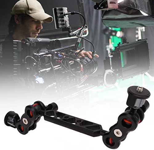 11in Articulating Arm, Adjustable Camera Articulating Ballhead Extension Bar, with 1/4in and 3/8in Screw Interface, for LCD Monitors, LED Lights