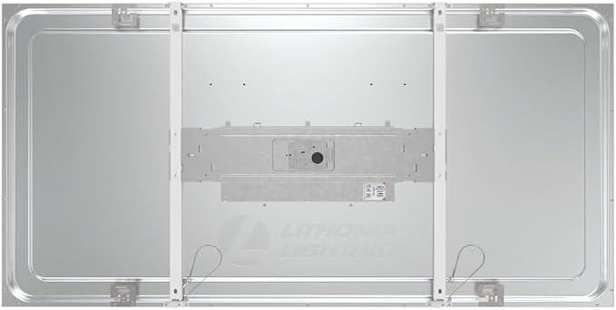 Lithonia Lighting CPANL 2x4 LED Flat Panel Light, 2 ft. by 4 ft. LED Light Panel, Ceiling Lighting Fixture, 3500K/4000K/5000K Switchable CCT, Includes Direct Ceiling Mount Bracket (2-Pack)