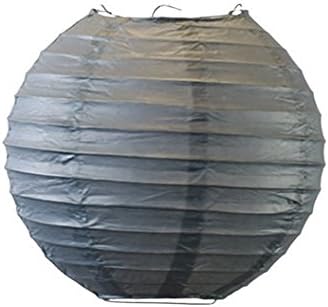 Matissa 12"(30CM) Pack of 6 Paper Lantern Wedding Party Decoration Craft Lamp Shade (Grey)