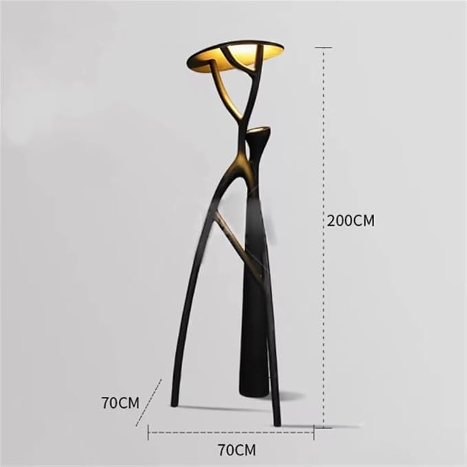 Standing Lamps Hotel Lobby Floor Lamp Exhibition Hall, Shopping Mall, Villa Living Room, Resin Resilient Tree Branch Sculpture (Excluding Light Source) Decorate(Large)
