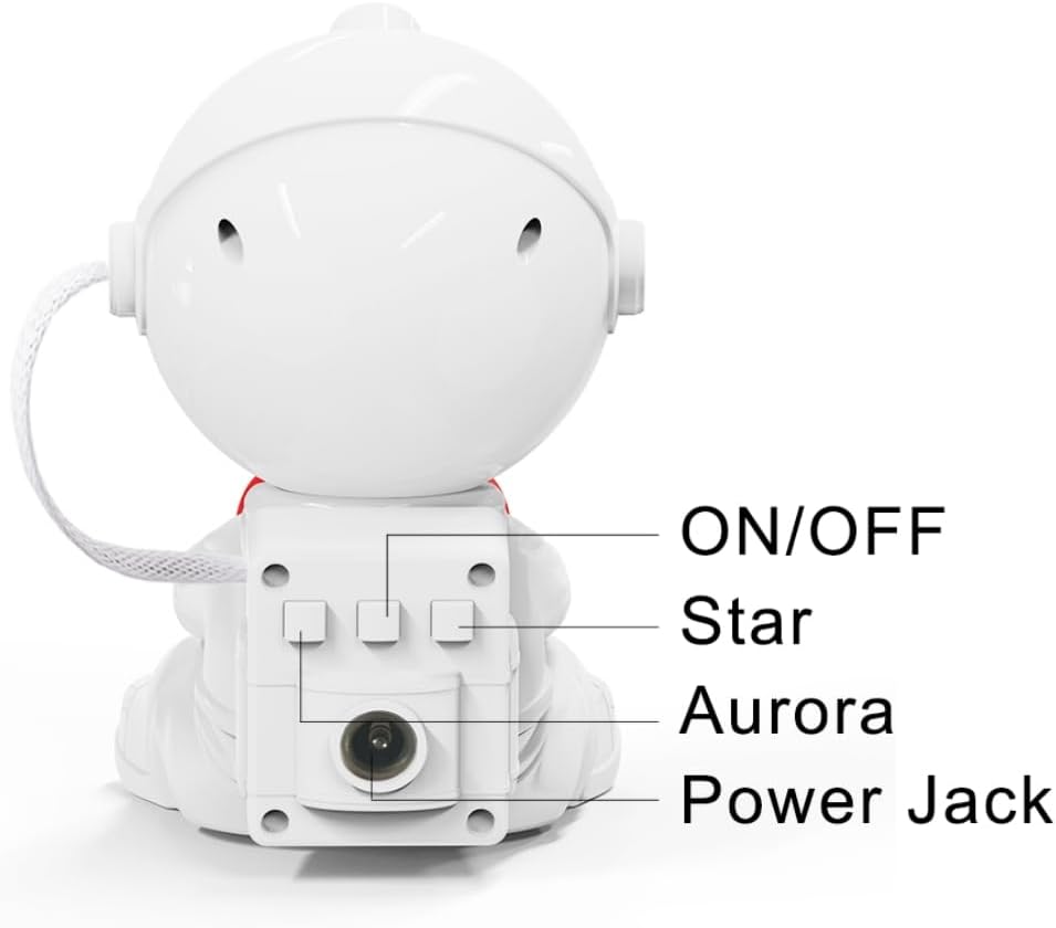 Aurora Galaxy Projector Night Light — Astronaut Space Lamp with Timer & Remote Control, 360° Rotating Star Ceiling Projector, Aesthetic Kids' Room Decor, Ideal Gift for Christmas & Birthdays