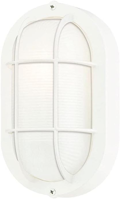 Westinghouse 6783500 Traditional One-Light Outdoor Wall Fixture, White Finish, White Glass Lens