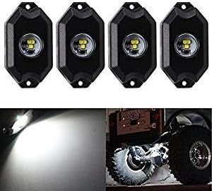 8 pc White Heavy Duty Rock Lights Undercarriage, Bed Light,Exterior Interior,Boat,RZR,pods