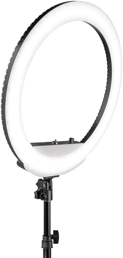 Westcott 18” Bi-Color LED Ring Light Kit with Batteries and Stand Professional Studio Continuous Lighting for Photography, Video Conferencing, Hair & Makeup Salons, Tattoo Studios, YouTube & TikTok | Batteries, Makeup Salons, Tattoo Studios, Video Conf...