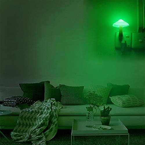 AUSAYE 4 Pack Plug in Night Light, Mushroom Light LED Nightlights for Kids, Adults, Bedroom, Bathroom,Hallway, Stairs, Kitchen Muti-Color