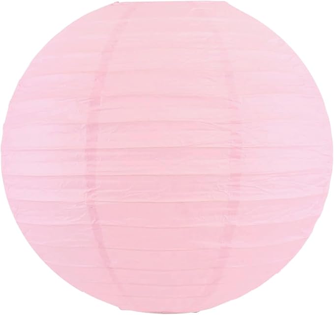 8 Inch Paper Lanterns Party Decorations Pastel Classroom Decor, Baby Shower Wedding Birthday Decor(Set of 5, Girl Collection)