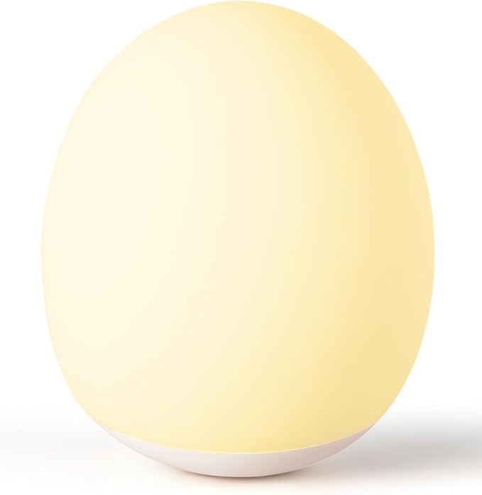 Night Light for Kids,Egg Night Light for Baby Nursery, 7 Colors Changing & 30-Min Timer Portable Nursery Night Lamp forBaby Nursery & Kids Bedroom,DIY Hand-Painted Custom Lamp