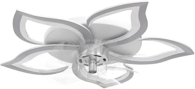 Bevenus Low Profile Ceiling Fan with Lights,110v Modern Dimmable Flower Shape, Remote Control/app Control,Timing 6 Gear Speeds Fan Ceiling Lamp.