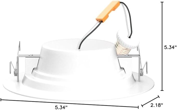 Sunco Retrofit LED Recessed Lighting 6 Inch, Downlight Can Lights for Ceiling, Baffle Trim, 965 LM, 13W (120W Equivalent), 5000K Daylight, Dimmable, Damp Rated UL 4 Pack.