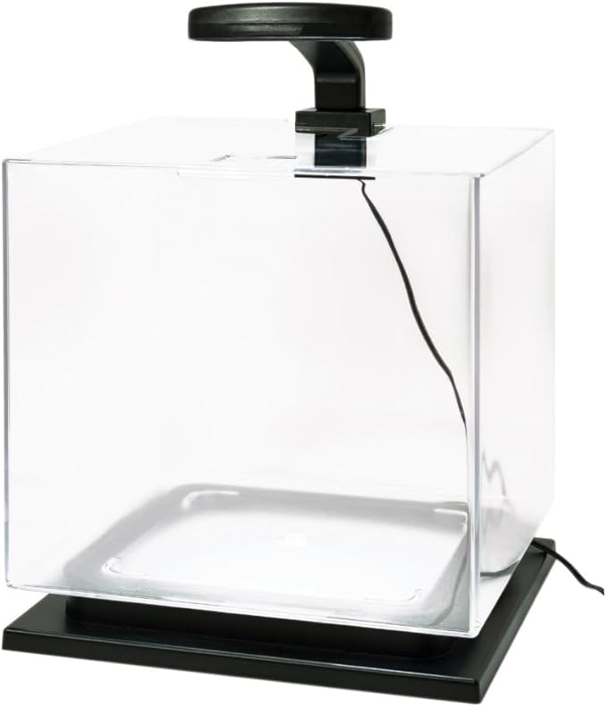 Tetra Cube 3 Gallon Starter Fish Tank Kit | Aquarium Kit Includes LEDs, 3 Gallon Acrylic Tank, Filter & Cartridge, For Small Tropical Fish, Guppies, Goldfish, or Betta