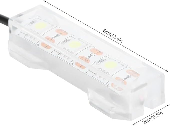 Jowxsx Blue Light Small Aquarium Led Light, Multicolor Led Fish Tank Light for Freshwater Plants Aquarium Accessories