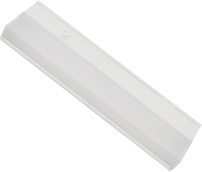 12-Inch Dimmable Under Cabinet LED Light, Hardwired Installation Only, Color Selectable - Soft White(3000K)/ Bright White(4000K)/ Daylight White(5000K), 8W, White Finish (12 Inches)