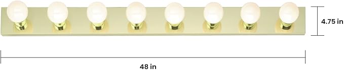 NUVO Lighting SF77/191 Eight Light Vanity Strip, 48" 8 light | 8 Lights, 48 Inches