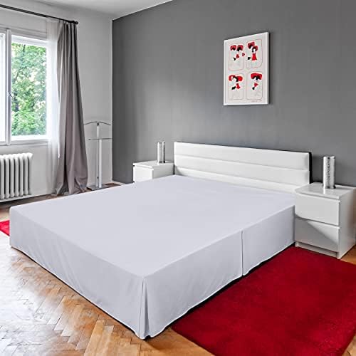 Utopia Bedding Twin Bed Skirt - 20 Pack - Soft Quadruple Pleated Ruffle - Easy Fit with 15 Inch Tailored Drop - Hotel & B&B Quality, Shrinkage and Fade Resistant (Twin, White)