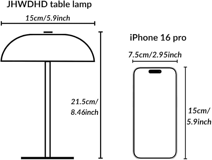 Portable LED Table Lamp, Cordless Dimmable Touch Table Light, Rechargeable Battery Operated Small Lamp with 3 Colors and Brightness Control for Bedroom/Patio/Bar/Coffee Shop (Green)