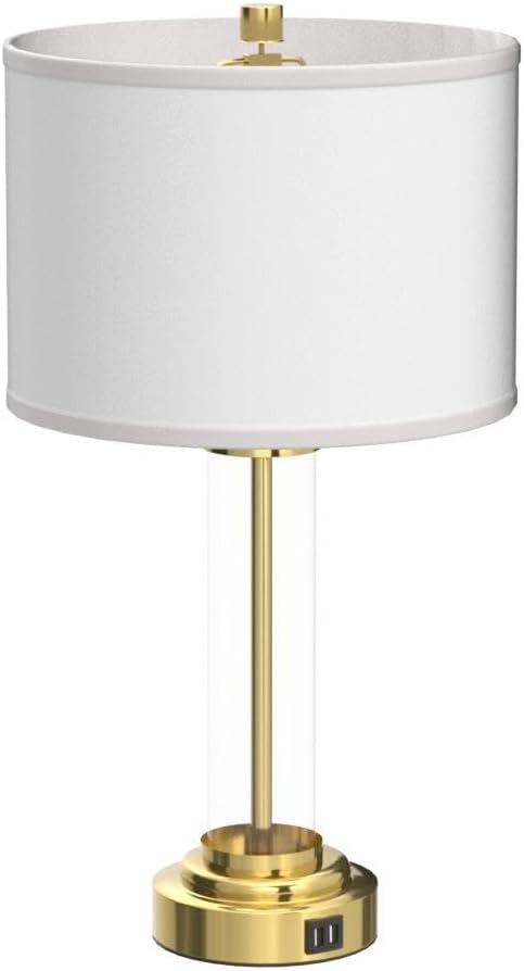 QiMH Lamps for Bedrooms Set of 2, Touch Control Table Lamps with USB A+C Ports, 3-Way Dimmable Bedside Lamp with Fabric Lampshade, Modern Nightstand Lamp for Living Room Bedroom (LED Bulbs Included) | 2 Dimmable LED Bulbs, USB A+C Charging Ports, Moder...