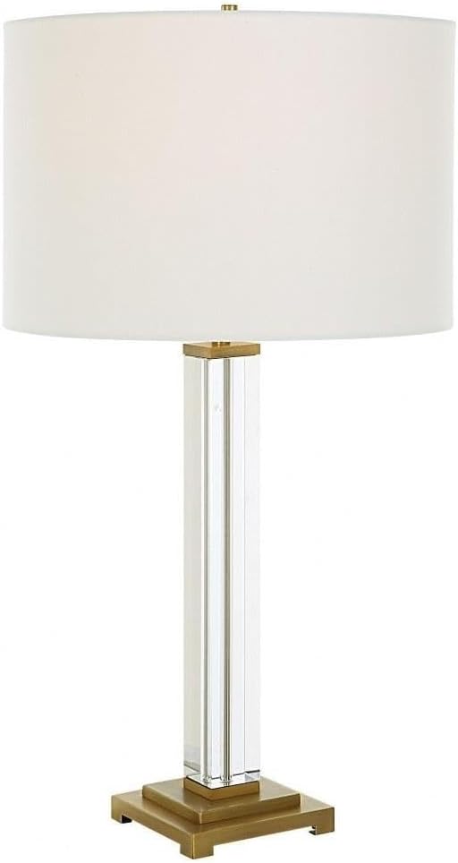 Uttermost Crystal Column - 1 Light Table Lamp-28 Inches Tall and 15 Inches Wide