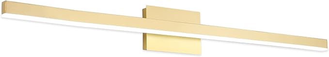 Joossnwell Gold Vanity Lights Bar 47.2 inch Modern LED Bathroom Light Fixtures Wall Lighting Over Mirror 30W Cold Light 6000K