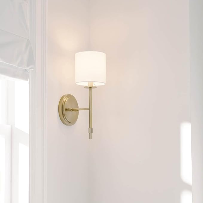 Kichler Wall Sconce 1Lt, Brushed Natural Brass
