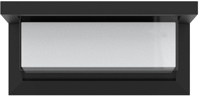 6000K Porch Lights Outdoor, 18W 1800LM LED Wall Light 2 Pack | IP65 Waterproof Anti-Rust Aluminum Modern Exterior Fixtures for Over Door, Garage, Patio