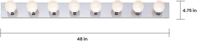 NUVO Lighting SF77/195 Eight Light Vanity Strip