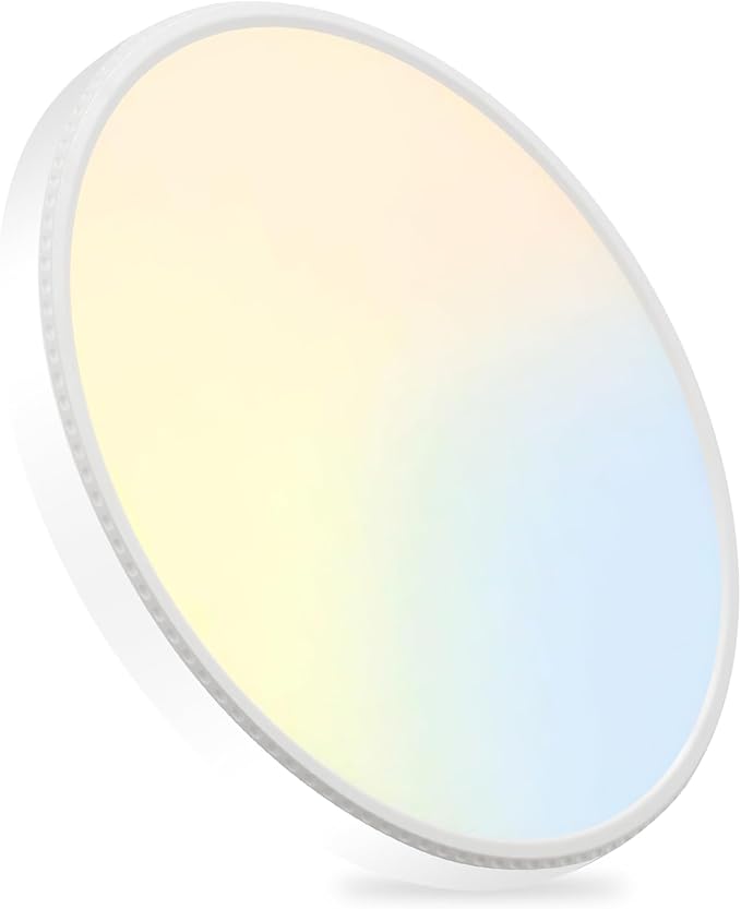 5CCT 3000k/3500K/4000K/5000k/6000k Selectable, Led Flush Mount Ceiling Light, 15.8 Inch 4800LM Round Modern Flat Panel,Super Slim for Living Dining Kitchen Bedroom Room