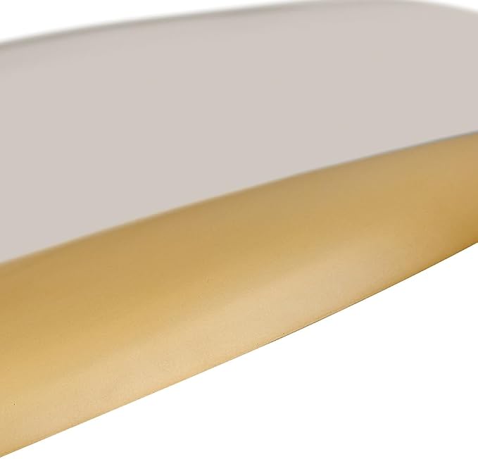 Hinkley Sadie 18" Medium Dome Pendant, Light Taupe with Lacquered Brass | Two Tone Saucer Chandelier, Includes (5) 7" Downrods, Needs a Med. LED Bulb, Adjustable Height, Dining Room, Kitchen