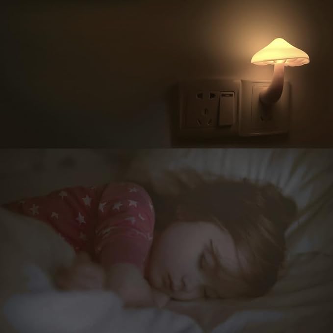 AUSAYE Sensor LED Night Light Plug in Lamp Mushroom Night Light 7-Color Changing Magic Pretty Mushroom-Shaped Night Lights for Adults Kids NightLight | 7-Color Changing Plug in Lamp, Magic Pretty Mushroom-Shaped Night Lights for Adults Kids NightLight
