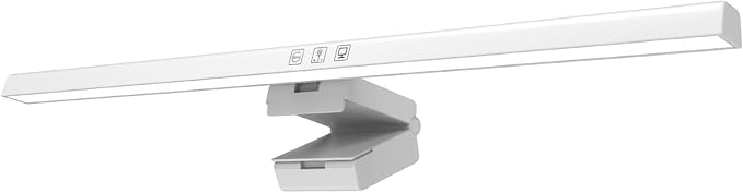 Fafeicy Screen Monitor Light Bar, LED Task Lamp with Adjustable Brightness, Ideal for Home Office and Gaming Setup, 500mm White (White)